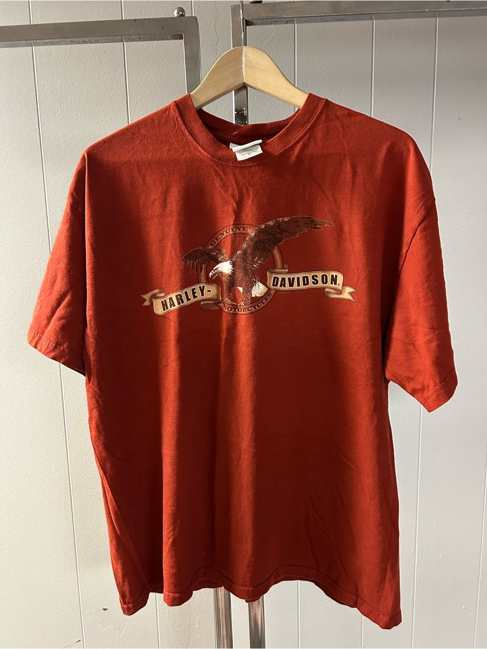 Harley Davidson Oklahoma City T-shirt with eagle graphic and 'HARLEY-DAVIDSON'